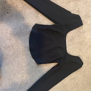 Abercrombie & Fitch Black Crop Top